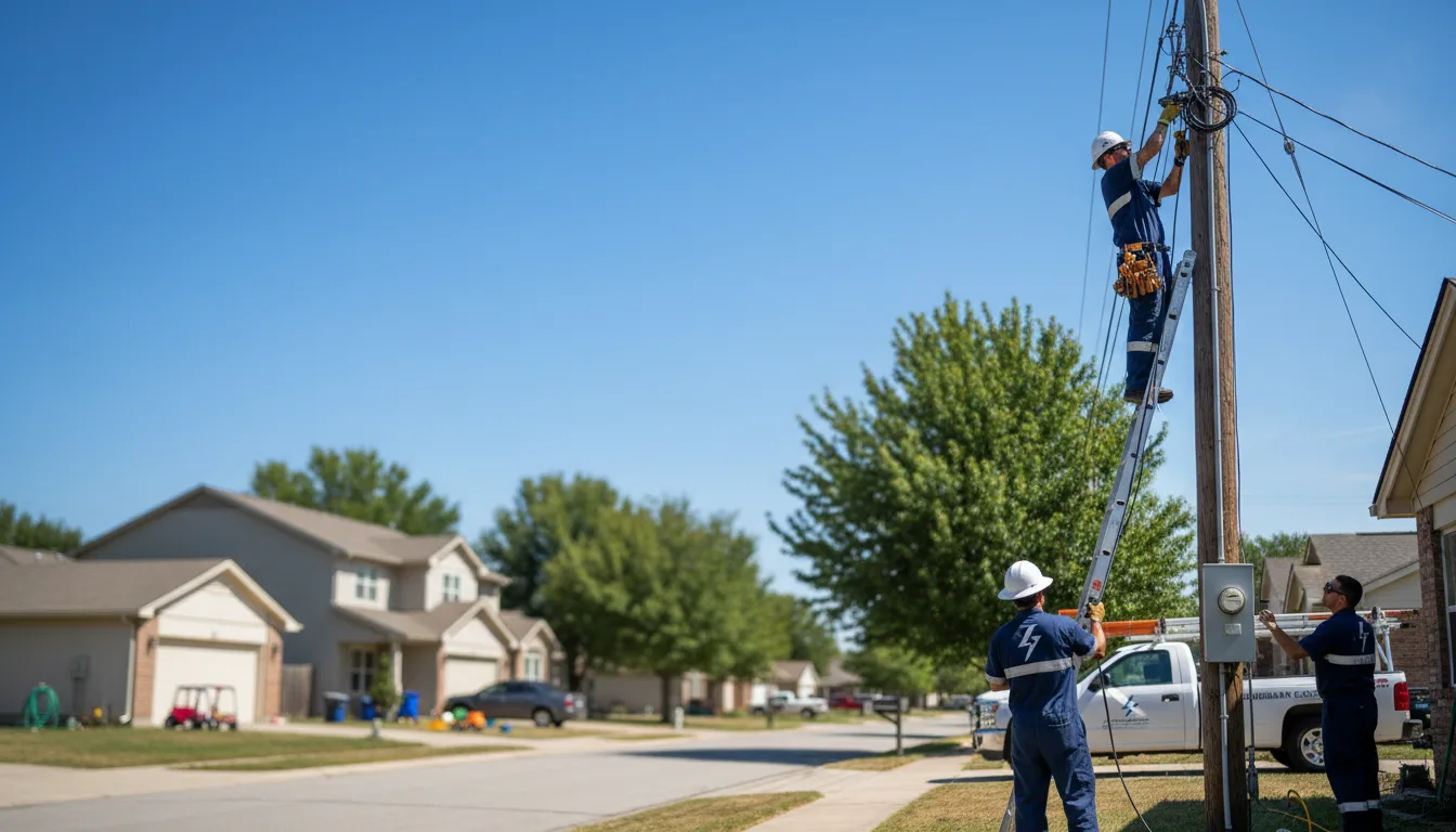 Residential electrician providing installation services in Bangor, MI